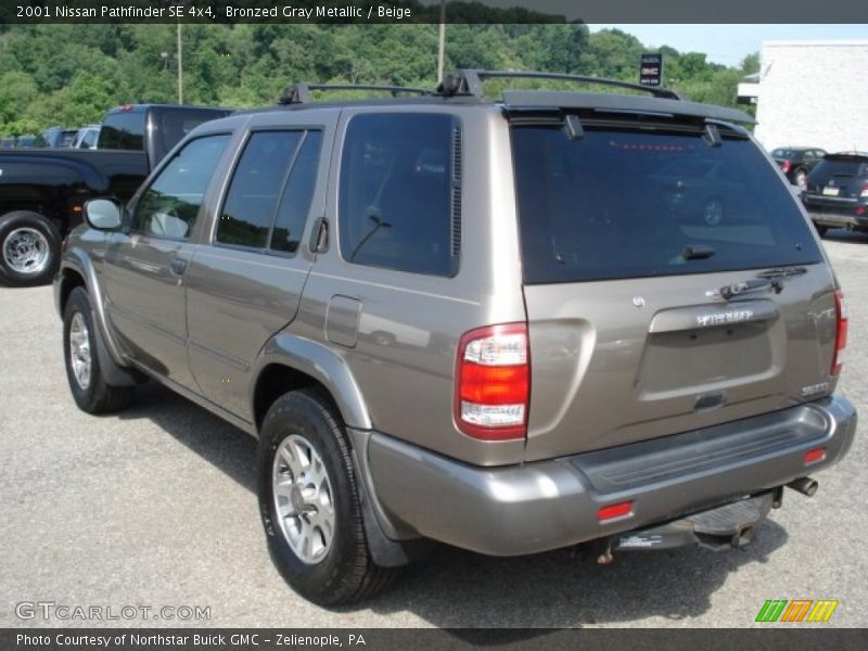 Bronzed Gray Metallic / Beige 2001 Nissan Pathfinder SE 4x4