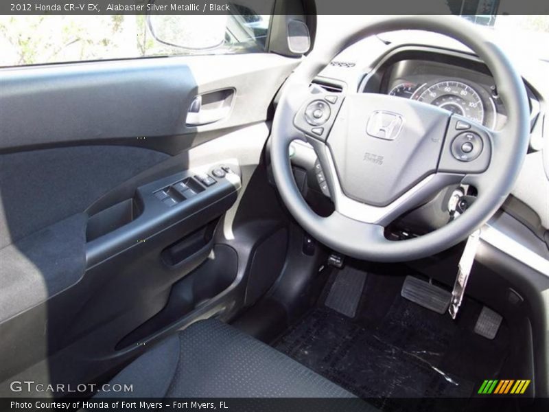 Alabaster Silver Metallic / Black 2012 Honda CR-V EX