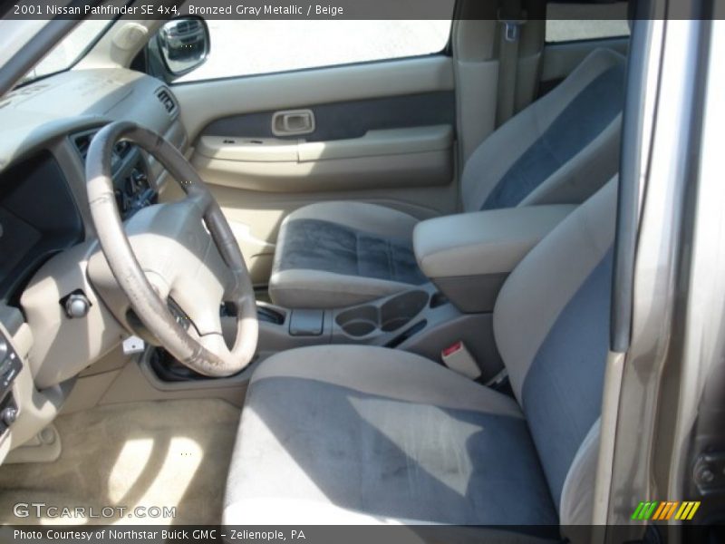 Bronzed Gray Metallic / Beige 2001 Nissan Pathfinder SE 4x4