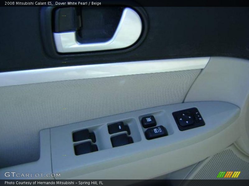Dover White Pearl / Beige 2008 Mitsubishi Galant ES