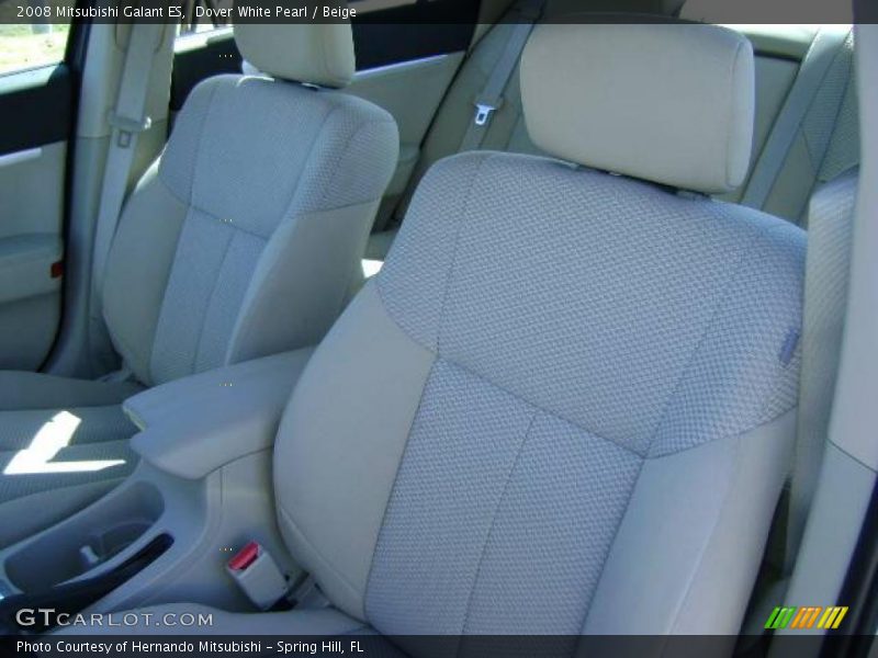 Dover White Pearl / Beige 2008 Mitsubishi Galant ES
