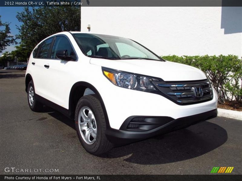 Taffeta White / Gray 2012 Honda CR-V LX