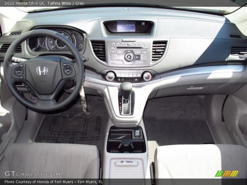 Taffeta White / Gray 2012 Honda CR-V LX