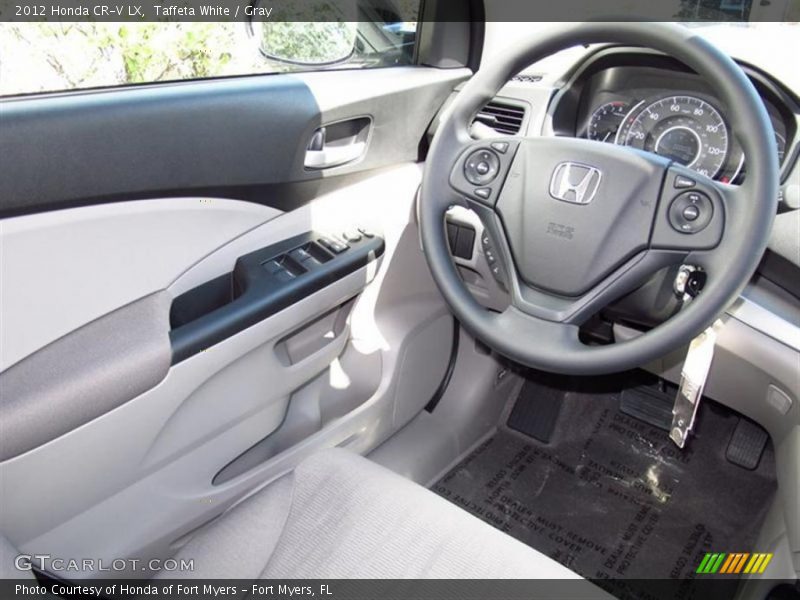 Taffeta White / Gray 2012 Honda CR-V LX