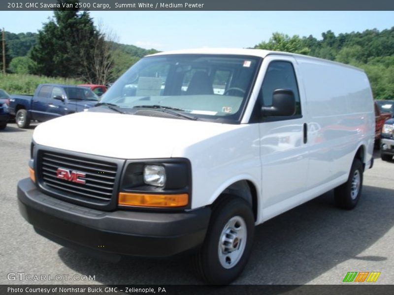 Summit White / Medium Pewter 2012 GMC Savana Van 2500 Cargo