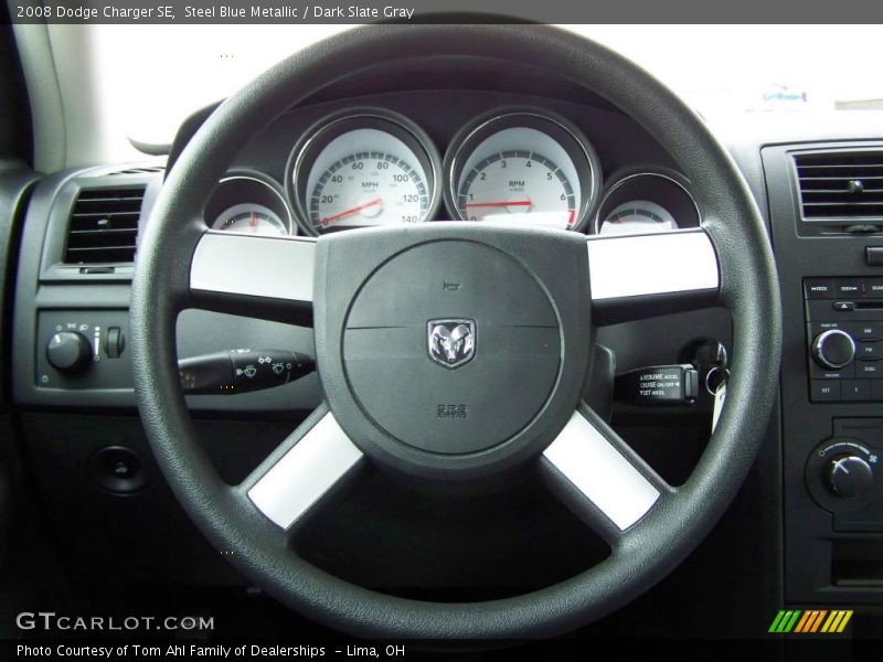 Steel Blue Metallic / Dark Slate Gray 2008 Dodge Charger SE