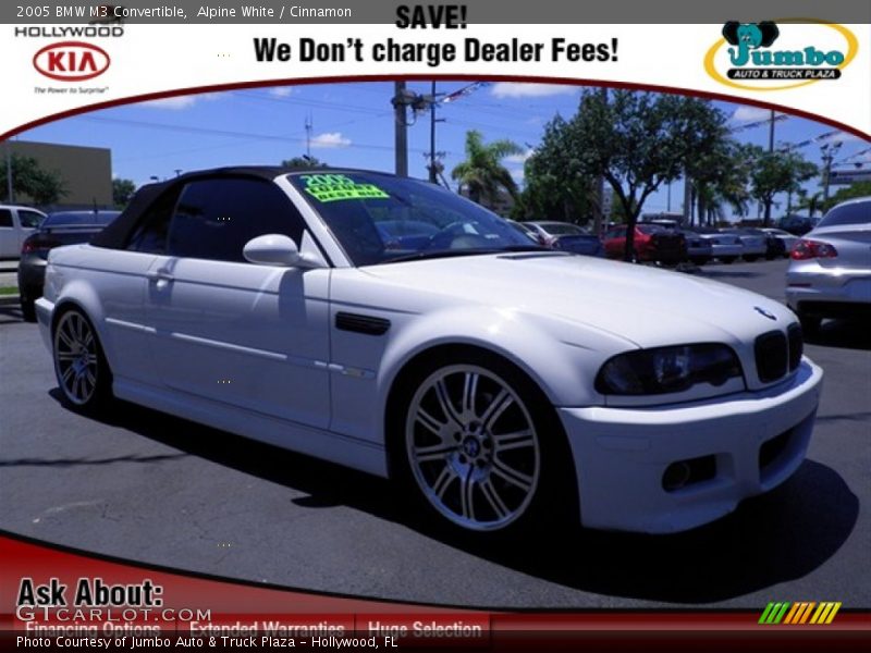 Alpine White / Cinnamon 2005 BMW M3 Convertible