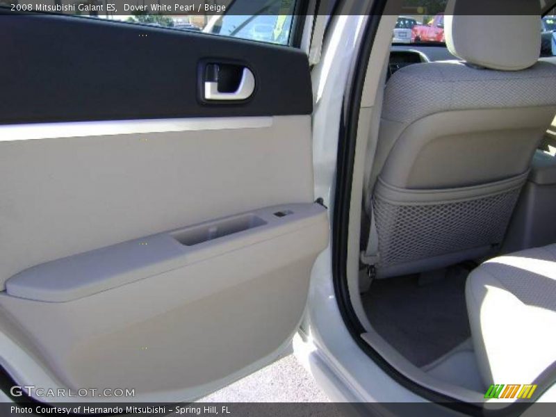 Dover White Pearl / Beige 2008 Mitsubishi Galant ES