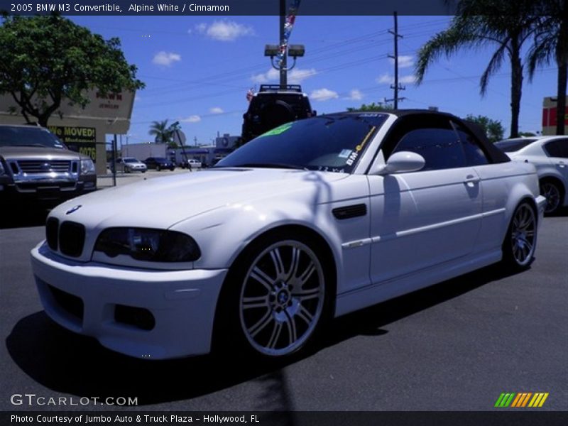 Alpine White / Cinnamon 2005 BMW M3 Convertible
