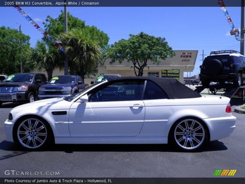 Alpine White / Cinnamon 2005 BMW M3 Convertible