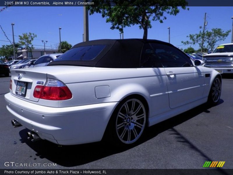 Alpine White / Cinnamon 2005 BMW M3 Convertible