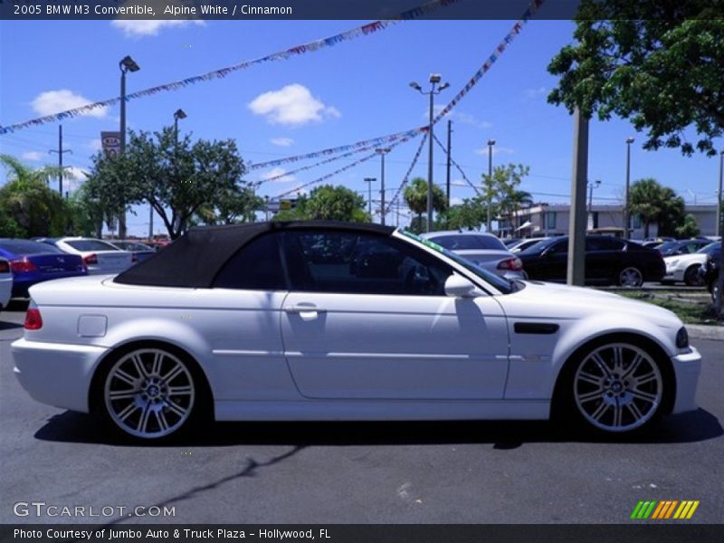 Alpine White / Cinnamon 2005 BMW M3 Convertible