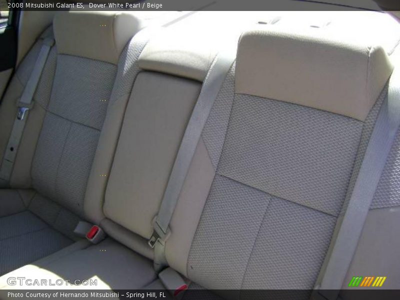 Dover White Pearl / Beige 2008 Mitsubishi Galant ES