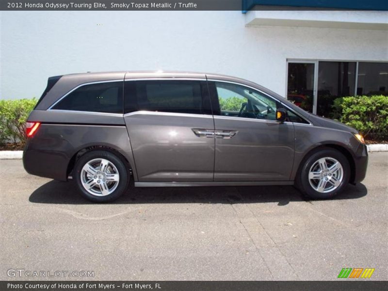 Smoky Topaz Metallic / Truffle 2012 Honda Odyssey Touring Elite