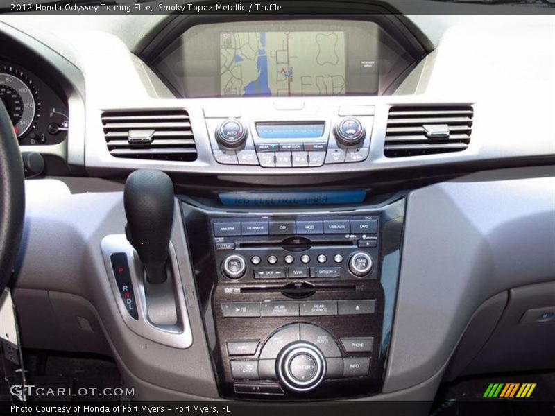 Smoky Topaz Metallic / Truffle 2012 Honda Odyssey Touring Elite