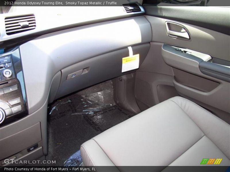 Smoky Topaz Metallic / Truffle 2012 Honda Odyssey Touring Elite