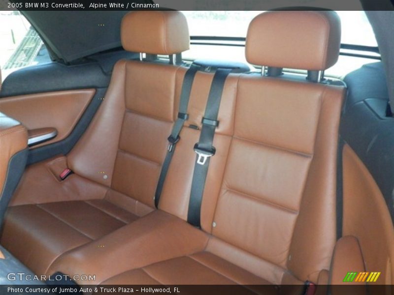 Rear Seat of 2005 M3 Convertible