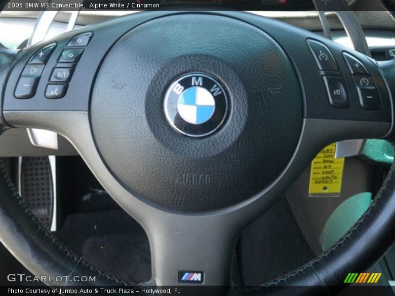 Alpine White / Cinnamon 2005 BMW M3 Convertible