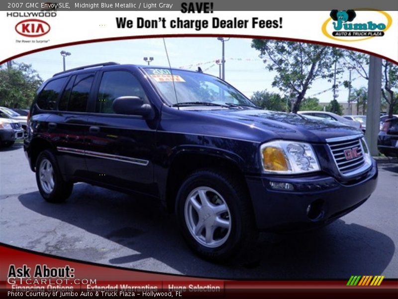 Midnight Blue Metallic / Light Gray 2007 GMC Envoy SLE