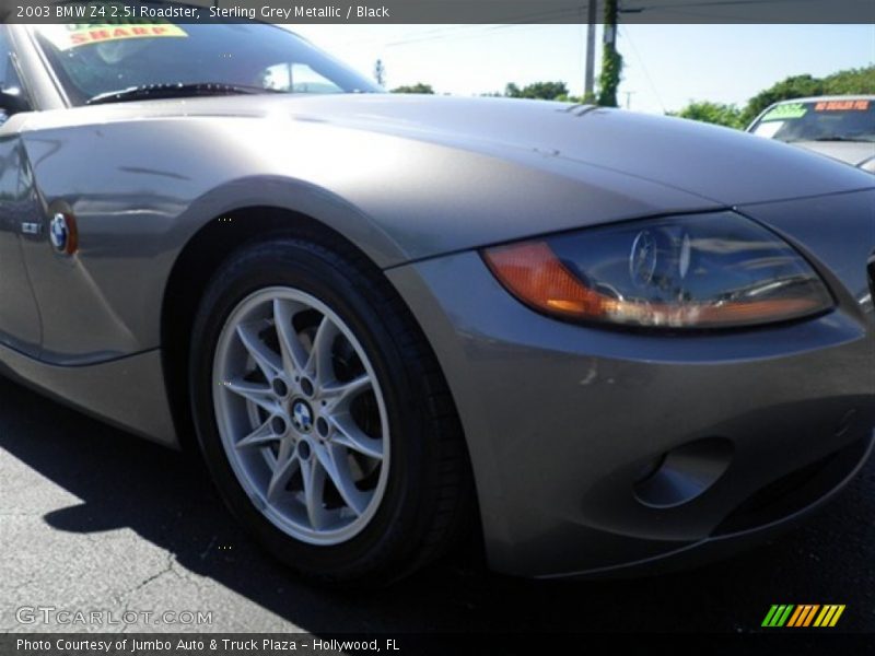 Sterling Grey Metallic / Black 2003 BMW Z4 2.5i Roadster