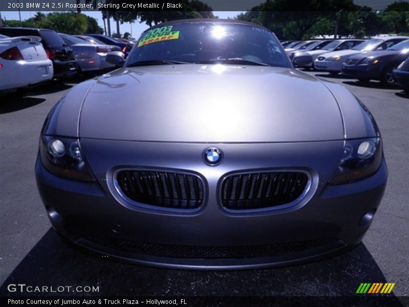 Sterling Grey Metallic / Black 2003 BMW Z4 2.5i Roadster