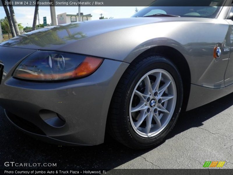 Sterling Grey Metallic / Black 2003 BMW Z4 2.5i Roadster