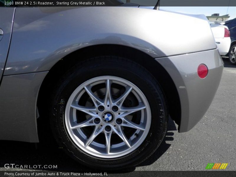 Sterling Grey Metallic / Black 2003 BMW Z4 2.5i Roadster