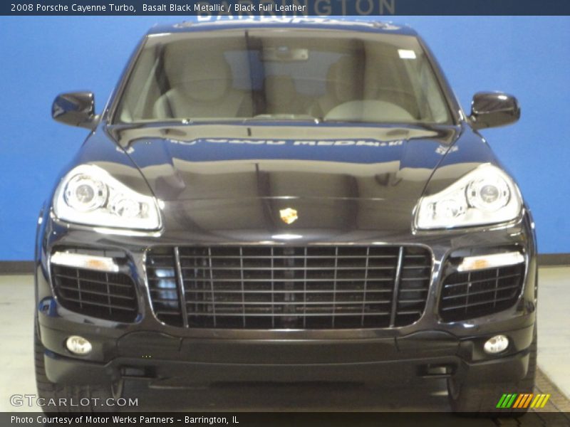 Basalt Black Metallic / Black Full Leather 2008 Porsche Cayenne Turbo