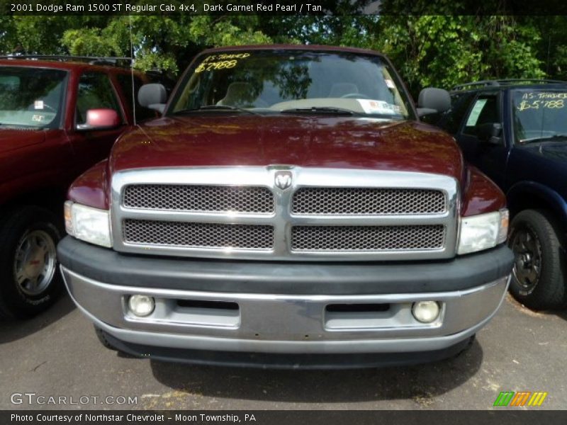 Dark Garnet Red Pearl / Tan 2001 Dodge Ram 1500 ST Regular Cab 4x4