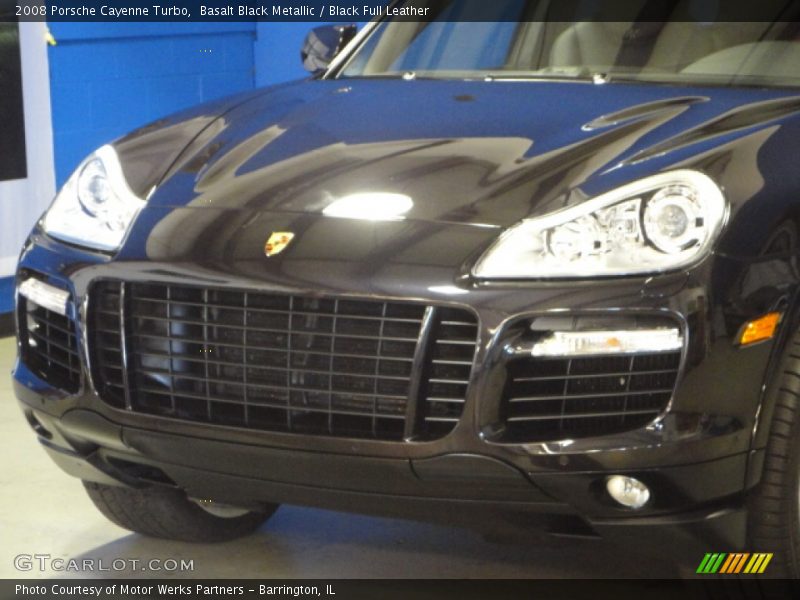 Basalt Black Metallic / Black Full Leather 2008 Porsche Cayenne Turbo