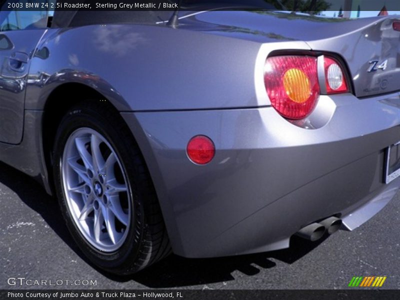 Sterling Grey Metallic / Black 2003 BMW Z4 2.5i Roadster