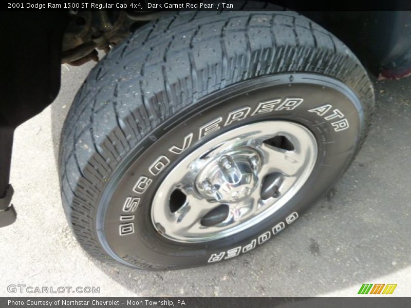 Dark Garnet Red Pearl / Tan 2001 Dodge Ram 1500 ST Regular Cab 4x4