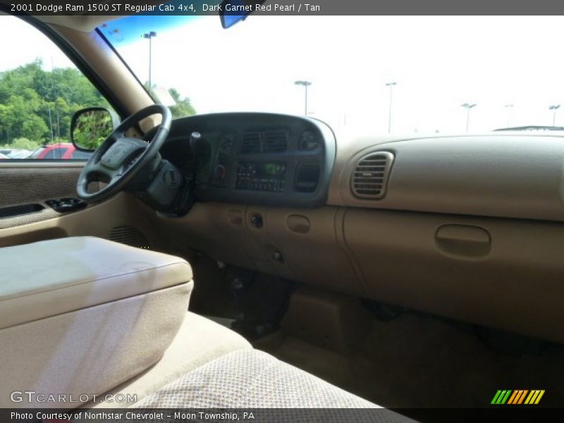 Dark Garnet Red Pearl / Tan 2001 Dodge Ram 1500 ST Regular Cab 4x4