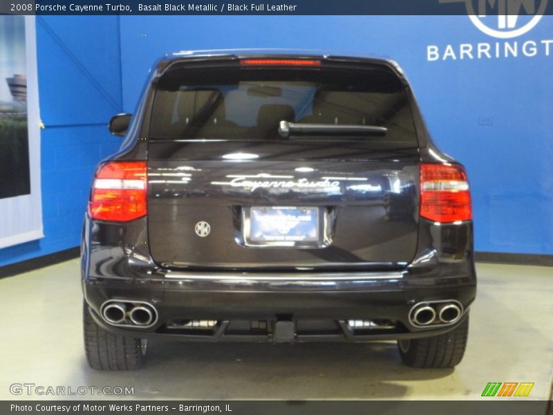 Basalt Black Metallic / Black Full Leather 2008 Porsche Cayenne Turbo