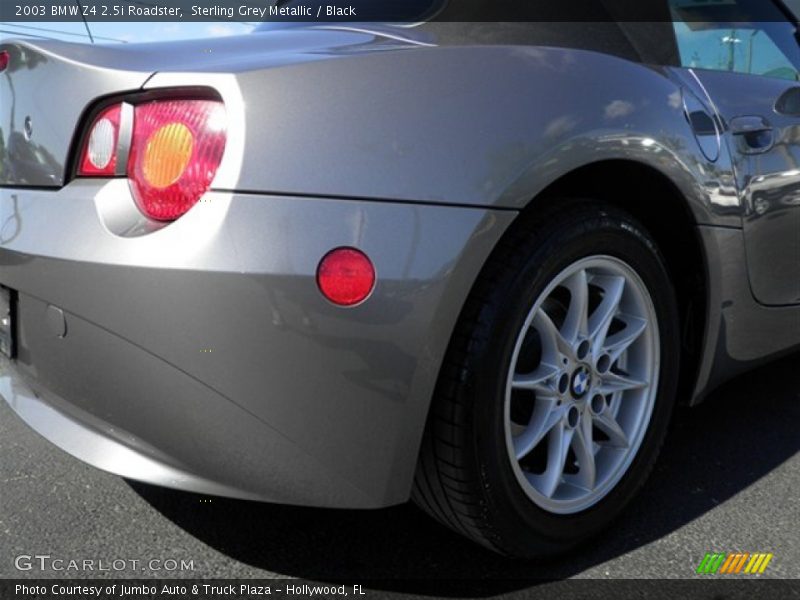 Sterling Grey Metallic / Black 2003 BMW Z4 2.5i Roadster
