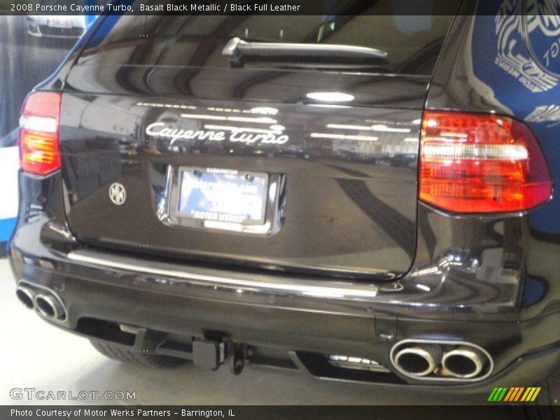 Basalt Black Metallic / Black Full Leather 2008 Porsche Cayenne Turbo