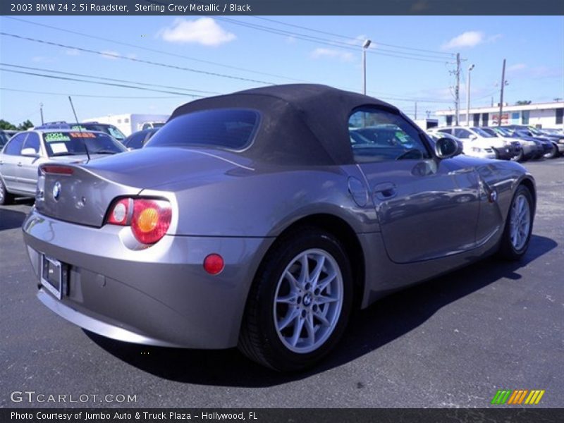Sterling Grey Metallic / Black 2003 BMW Z4 2.5i Roadster