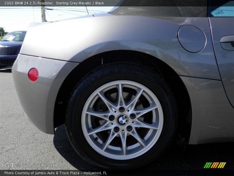 Sterling Grey Metallic / Black 2003 BMW Z4 2.5i Roadster