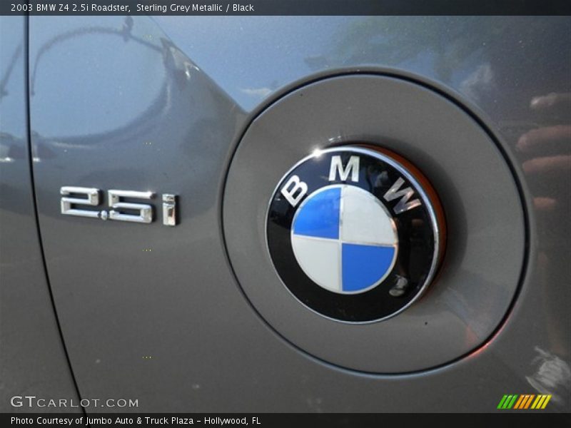 Sterling Grey Metallic / Black 2003 BMW Z4 2.5i Roadster