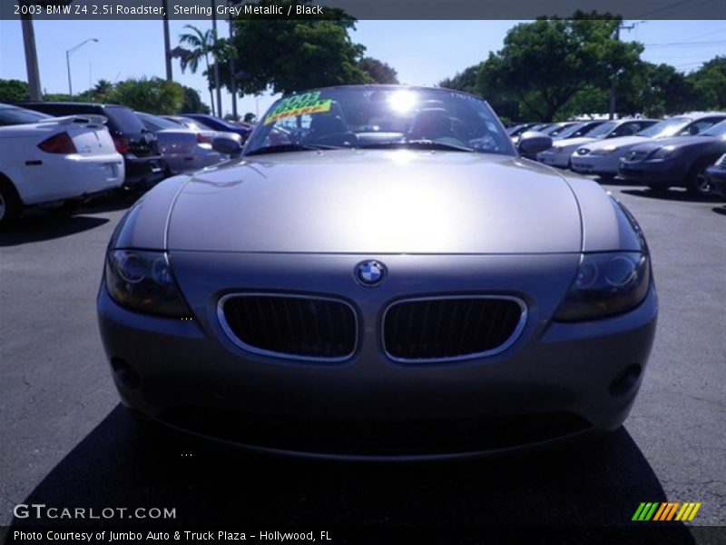 Sterling Grey Metallic / Black 2003 BMW Z4 2.5i Roadster