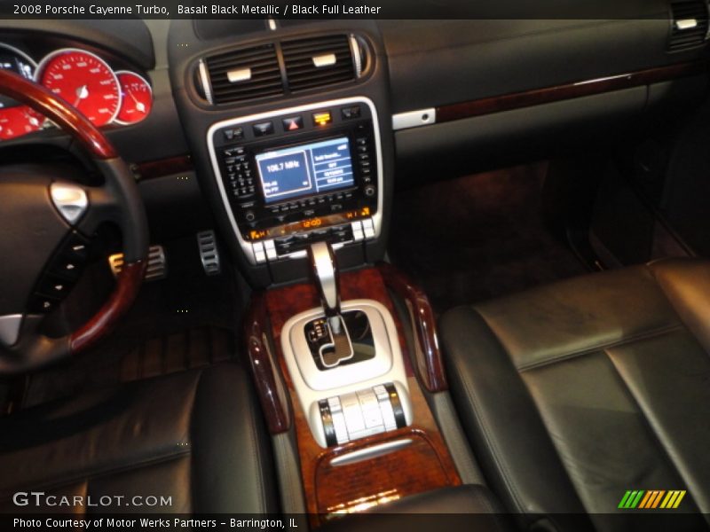 Basalt Black Metallic / Black Full Leather 2008 Porsche Cayenne Turbo