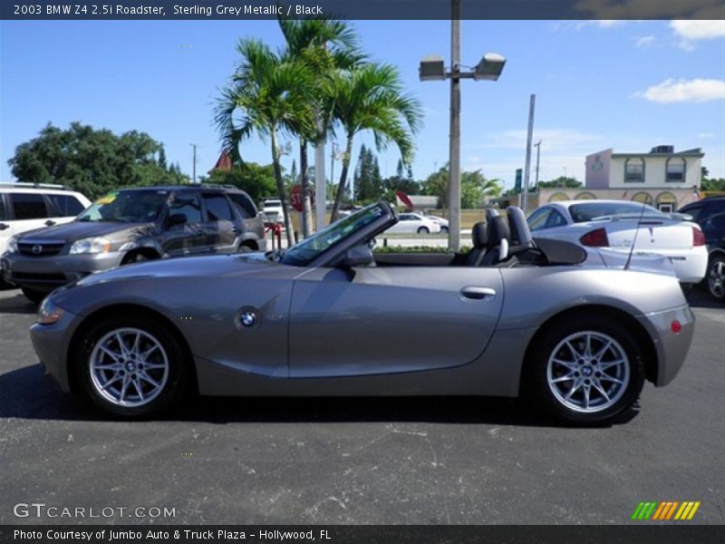 Sterling Grey Metallic / Black 2003 BMW Z4 2.5i Roadster
