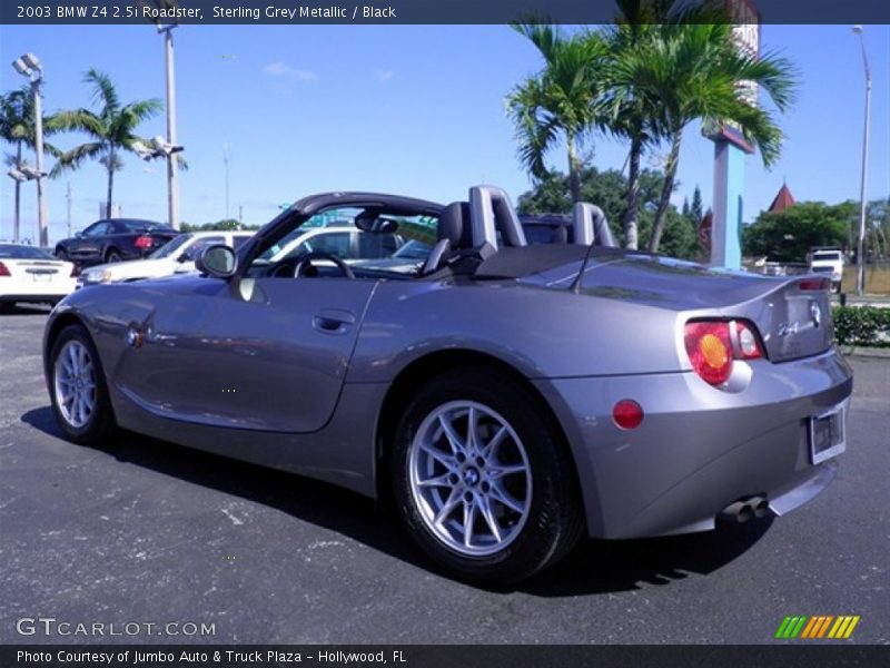 Sterling Grey Metallic / Black 2003 BMW Z4 2.5i Roadster