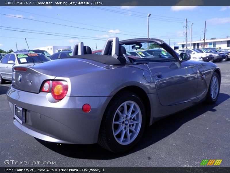 Sterling Grey Metallic / Black 2003 BMW Z4 2.5i Roadster