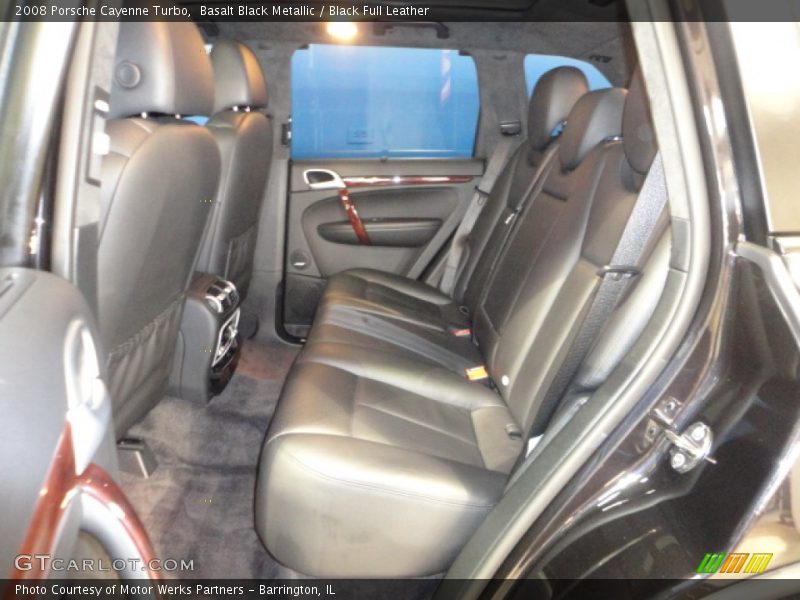 Basalt Black Metallic / Black Full Leather 2008 Porsche Cayenne Turbo