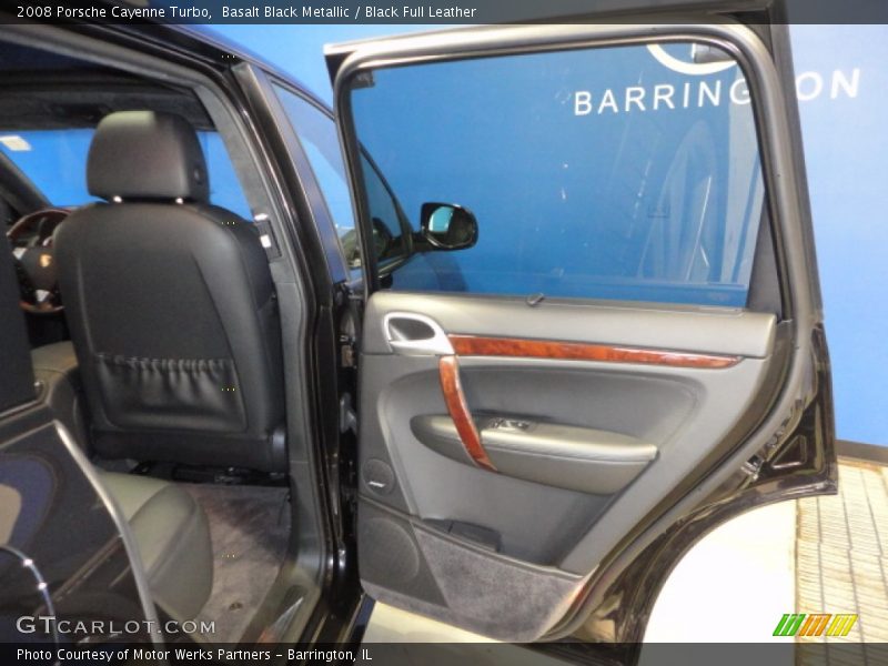 Basalt Black Metallic / Black Full Leather 2008 Porsche Cayenne Turbo