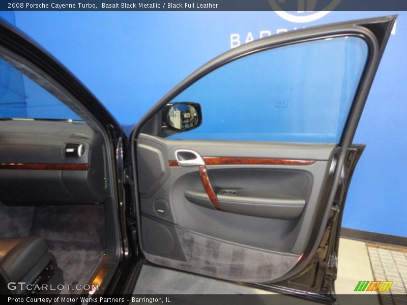 Basalt Black Metallic / Black Full Leather 2008 Porsche Cayenne Turbo