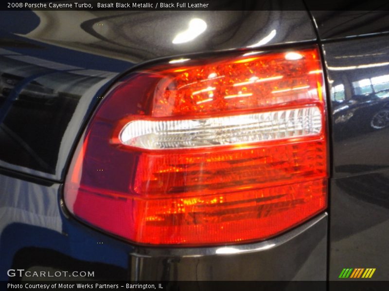 Basalt Black Metallic / Black Full Leather 2008 Porsche Cayenne Turbo
