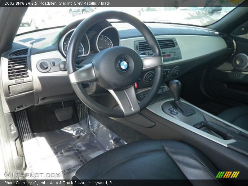 Sterling Grey Metallic / Black 2003 BMW Z4 2.5i Roadster