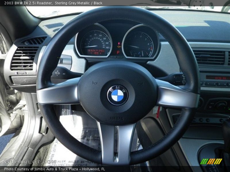 Sterling Grey Metallic / Black 2003 BMW Z4 2.5i Roadster